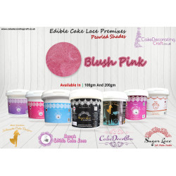 Blush Pink | Edible Cake Lace Premixes | Pearled Shade | 100 Grams
